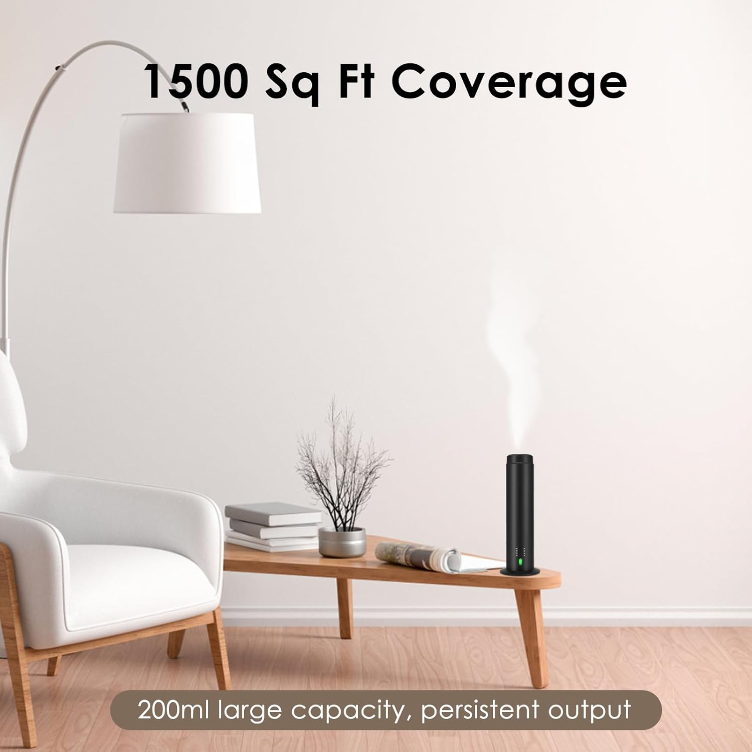 Waterless Scent Essential Oil Diffuser for Hotel,Whole House,Large Room, Office，Home，200ML Large Capacity, Covering 1500 Square feet (XL)