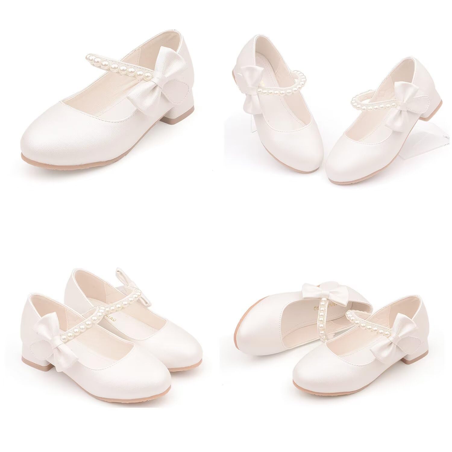 Bambina Ragazze Scarpe da Abito Piccoli Bambini Flower Girls Mary Jane Ballet Flats Scarpe Principessa per Festa di Nozze