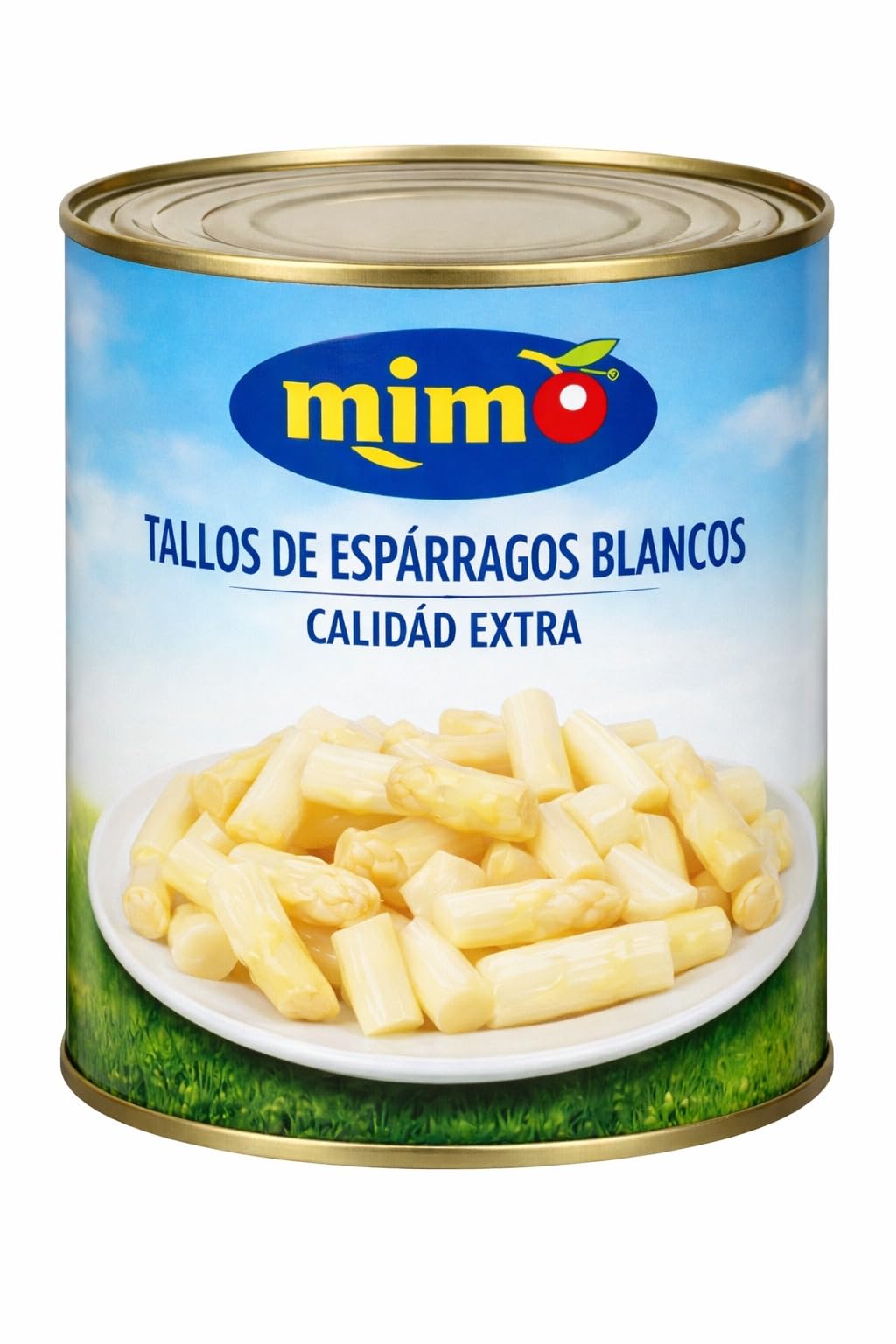 MADALO - Pack MIMO tallos de espárragos blancos lata 2.5kgs 1600grs peso escurrido