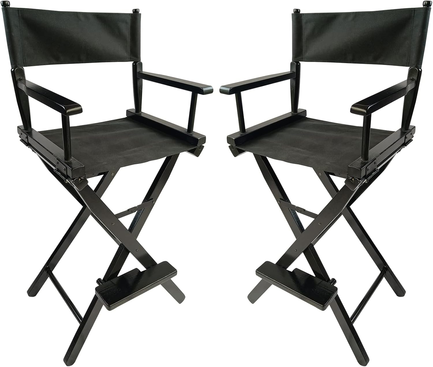 Director Chairs Set of 2,Folding Makeup Artist Chair for