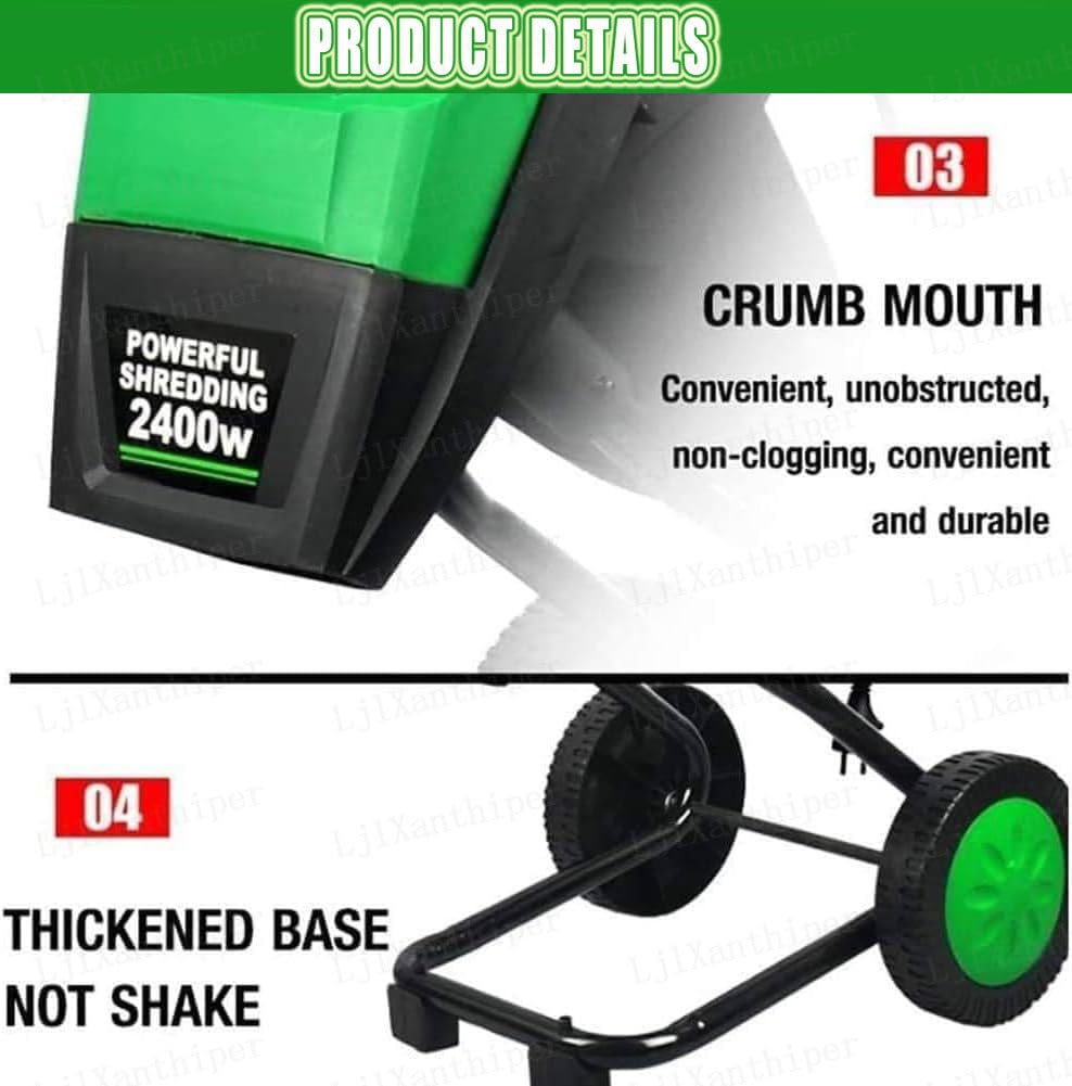 Broyeur De Branches Portable,Broyeur De Jardin électrique