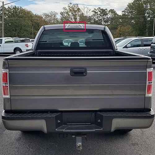 Miniatura 9 de GRAND ORANGE Tercera luz de freno LED compatible con Ford F150 2009-2014 Luz de freno trasero de montaje alto, lámpara de carga, carcasa cromada,