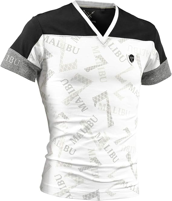 Amazon Viola ヴィオラ ビオラ Tシャツ Vネック 配色切替 ストレッチ スリム 細身 半袖tシャツ メンズ ブラック黒 Tシャツ カットソー 通販