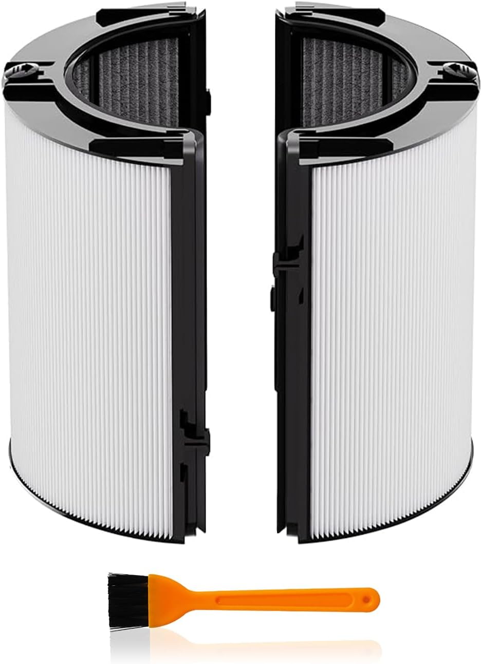 TP04 Replacement Filter Compatible with Dyson HP04 DP04 TP05 DP05 Air Purifier, 360° Combi Glass Filter Activated Carbon Filter(Not for HP07,TP01,TP02,TP07,HP09)