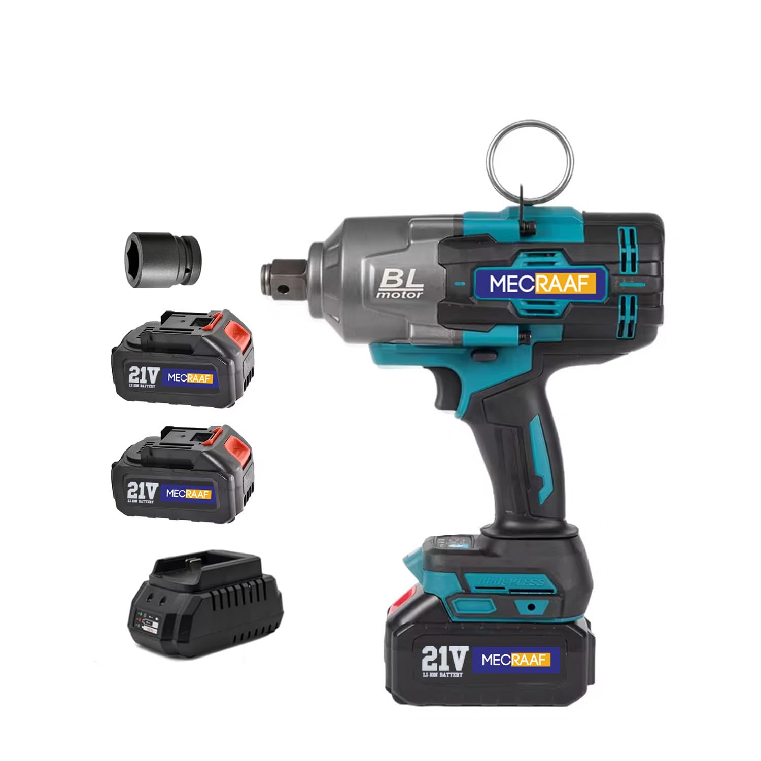 See full amazon price history chart for MECRAAF® Cordless 21V Impact Wrench Driver 3/4inch | Brushless 2300RPM & Max Torque 2000N.m | 2x 6.0Ah Battery & 21V Fast Charger | Bright LED Light | 36MM Socket | 6 Months Warranty MECRAAF® Cordless 21V Impact Wrench Driver 3/4inch | Brushless 2300RPM & Max Torque 2000N.m | 2x 6.0Ah Battery & 21V Fast Charger | Bright LED Light | 36MM Socket | 6 Months Warranty (B0D9WFQQXV) Amazon Price History, Amazon Price Tracker