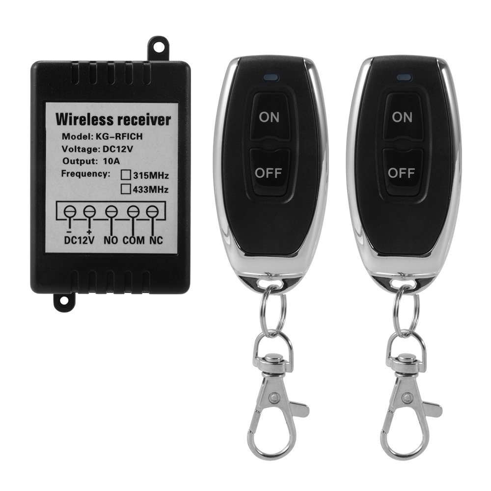 Buy Kreema DC 12V 1 Channel 433Mhz RF Wireless Relay 328ft Long Range