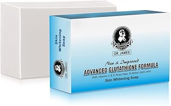 Dr James Advance Glutathione Formula For Skin Whitening 135g Vitamin C, E & Rose Hips Skin Brightening Soap, 135g