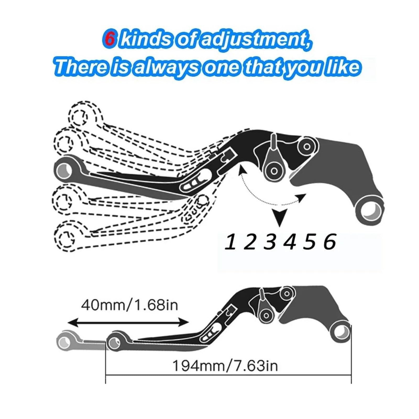 Palancas De Embrague Juego de palancas Embrague y Freno CNC, Plegables Ajustables, Piezas Motocicleta compatibles con Xmax 125/250/300/400 2014-2021(A23)