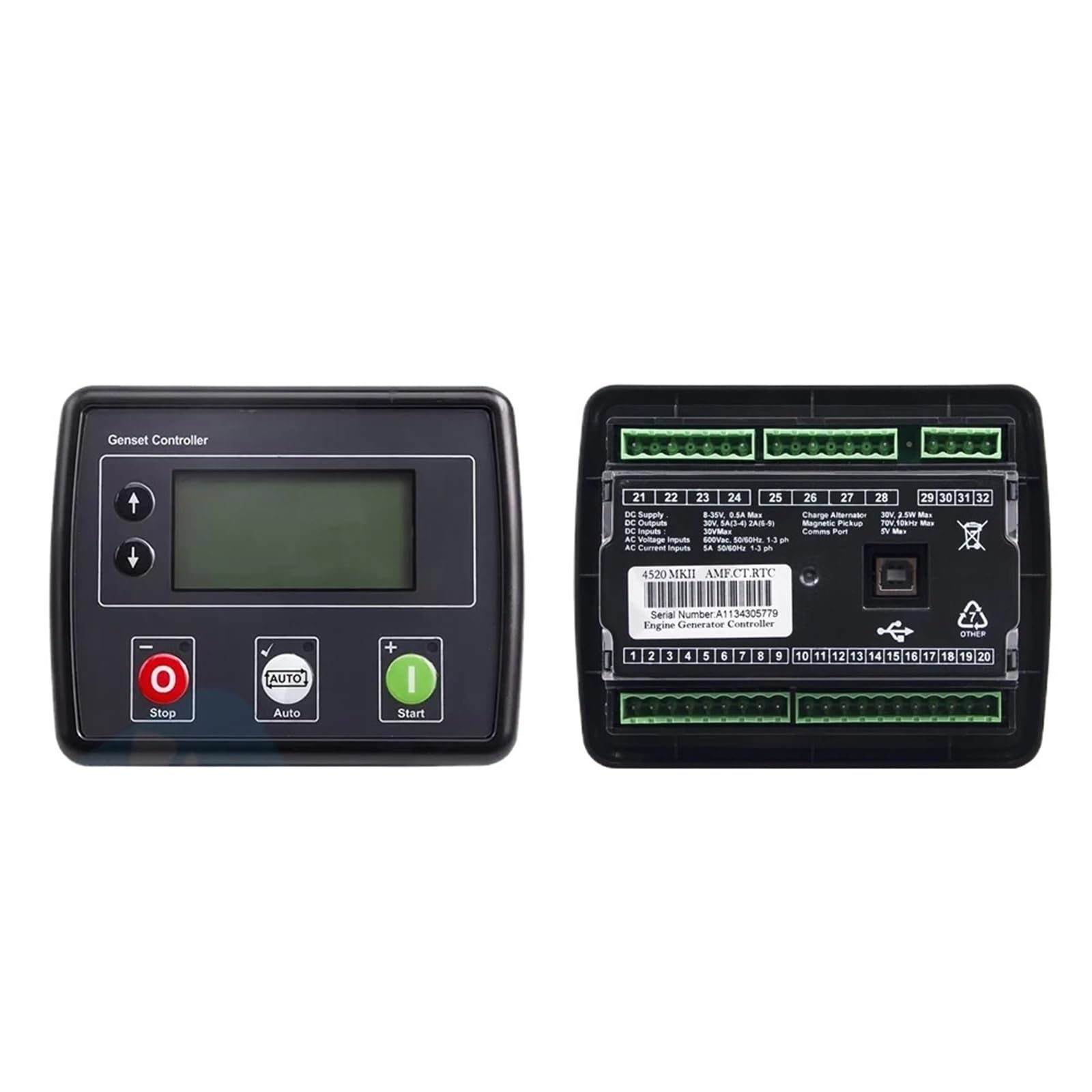 Jdilfunu One Color Dse4520 Mkii Generator Controller Panel Auto Mains Failure Control Module 4520 For Parts 1Pcs