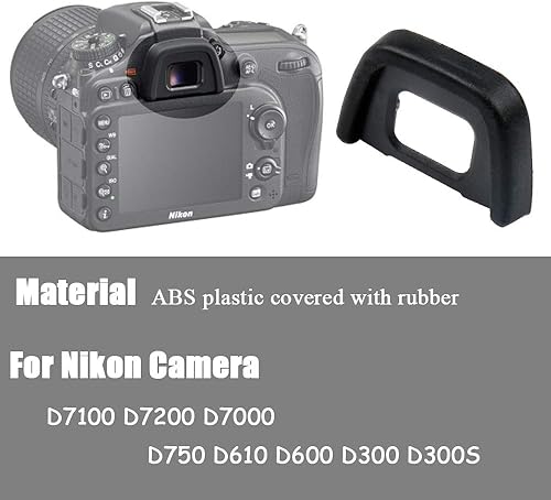 Miniatura 3 de D7000 Visor ocular ocular para cámara digital Nikon D7100 D7200 D7000 D750 D610 D600 D300 D300S 2 paquetes, repuesto ocular DK-23, accesorios para