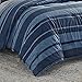 Nautica - King Comforter Set, Reversible Cotton Bedding with Matching Shams, Medium-Weight for All Seasons, Oeko-Tex Certified (Longpoint Blue)