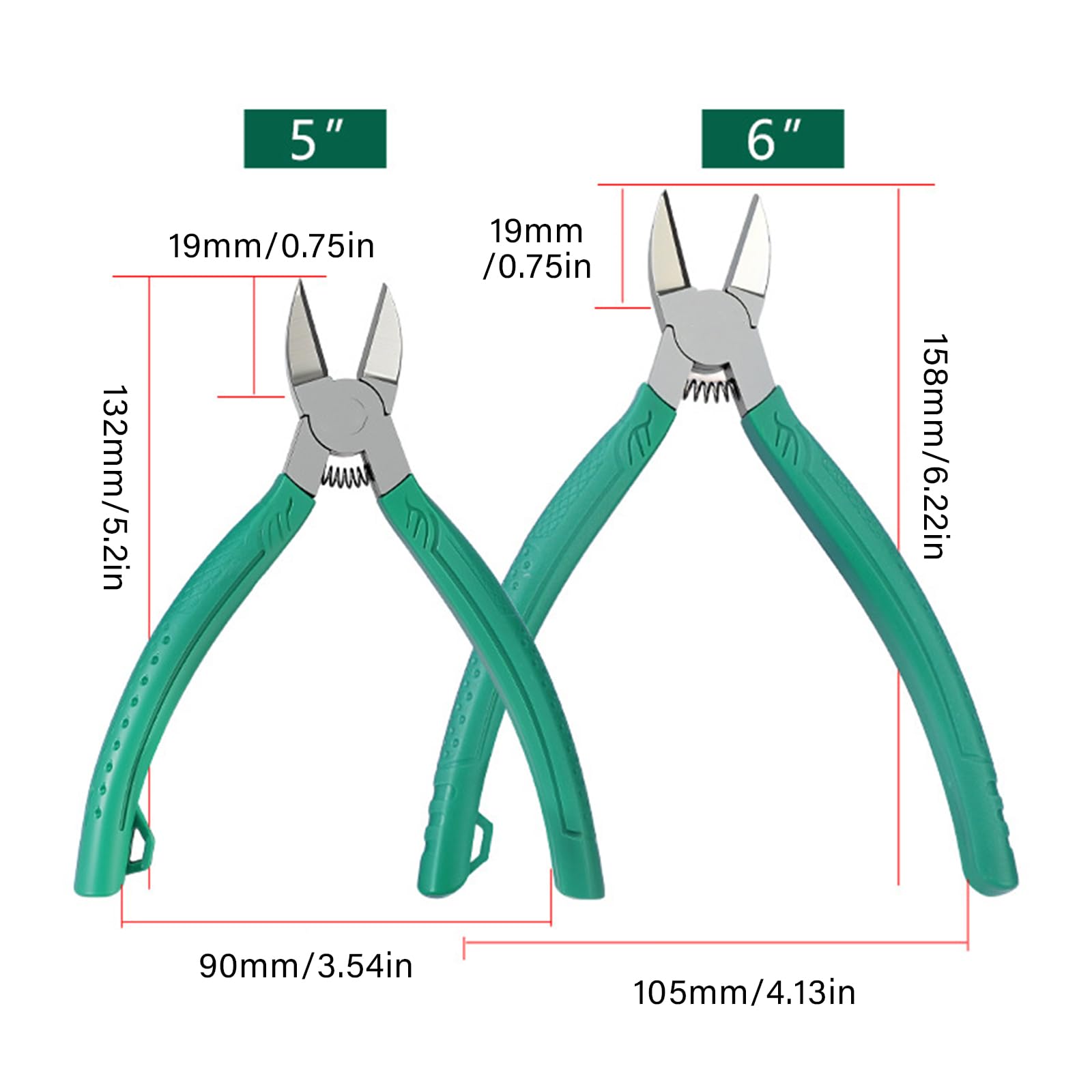 Pinze da taglio in acciaio inossidabile per assemblaggio di modelli artigianali a mano Design ergonomico Impugnatura comoda Pinze da taglio di precisione Strumento di artigianato