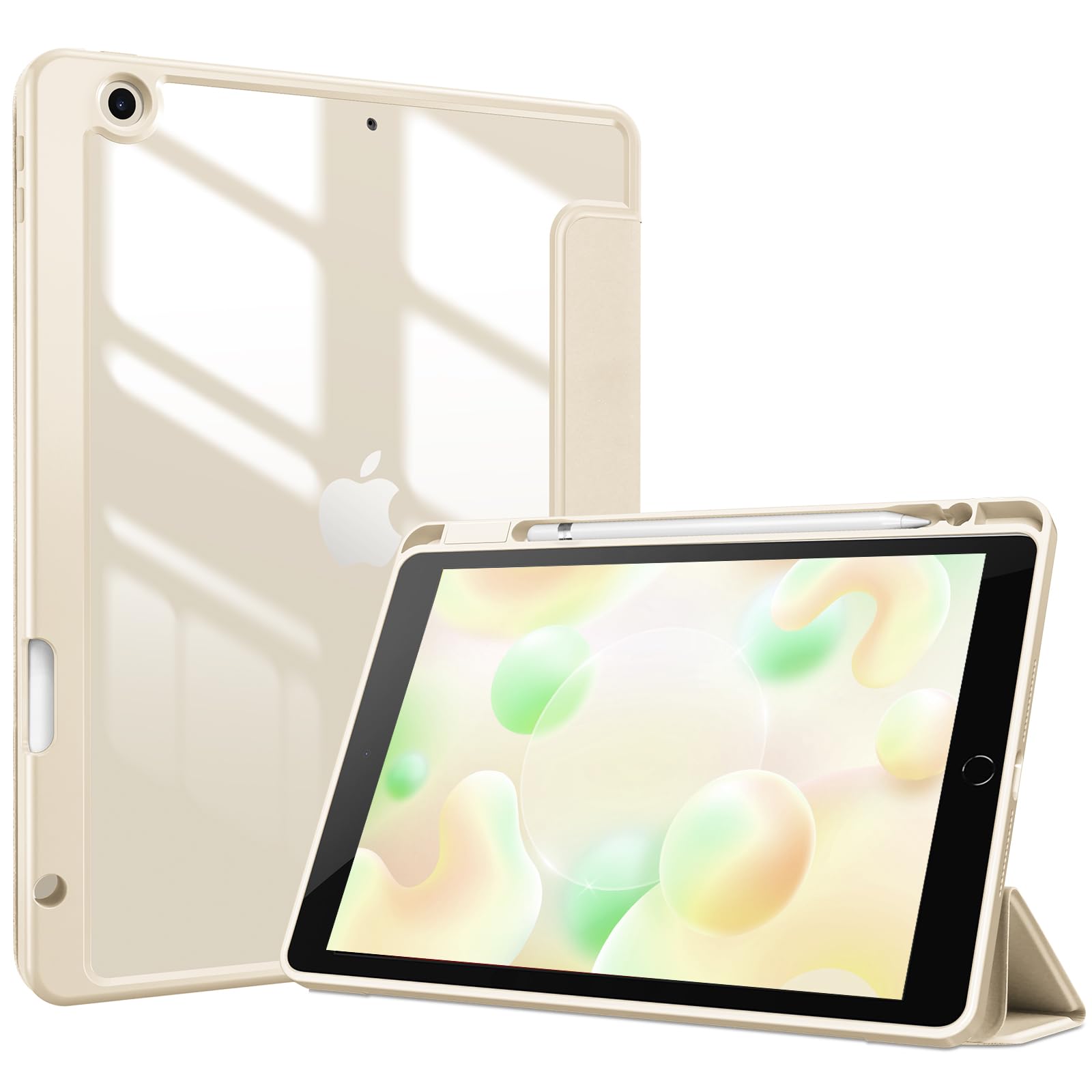 ProCase Hülle für iPad 9./8./7. Generation 10,2 Zoll 2021 2020 2019，Schutzhülle Ultradünne mit Stifteinschub iPad 9/8/7 -Sternenlicht