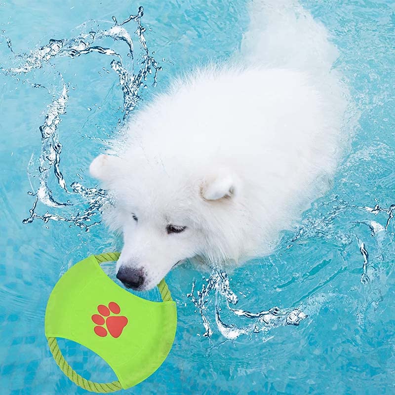 Amazon | フリスビー ロープ 犬用 投げるおもちゃ ライングディスク