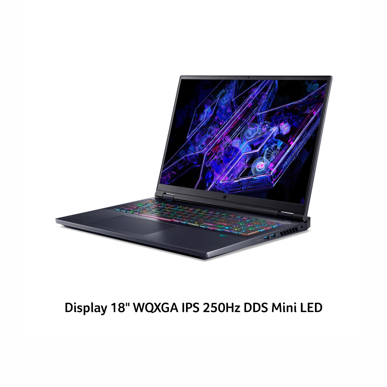 acer Predator Helios 18 PH18-72-968W Notebook Gaming, Intel Core i9-14900HX, RAM 32 GB DDR5, 2 TB SSD, Display 18" WQXGA IPS 250 Hz DDS MiniLED, NVIDIA GeForce RTX 4080 12 GB GDDR6, Windows 11 Home