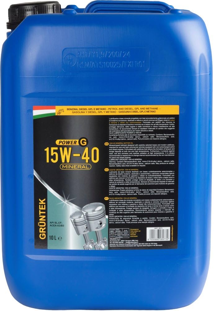 Aceite mineral Power-G 10L 15W40 para motores diésel y gasolina