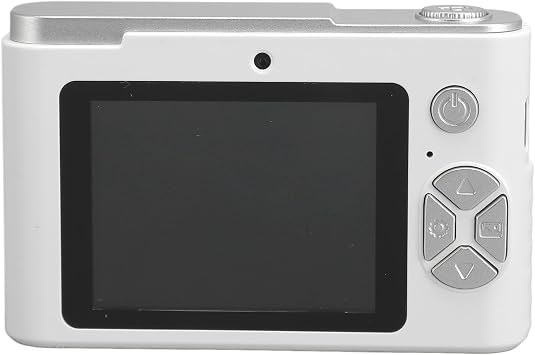 Digital Camera, Autofocus 4K Vlogging Camera, 48MP 16X Digital Zoom Digital Camera with 2.4 Inch Screen, Anti Shake Portable Compact Point Shoot Camera (White)
