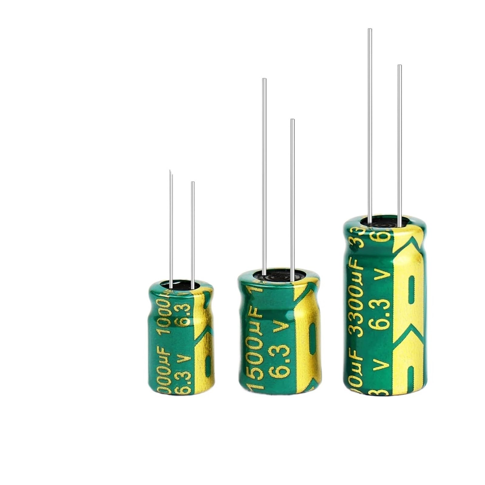 Condensateur pour bricolage électronique CAALO 6.3V3300UF haute fréquence 10x20