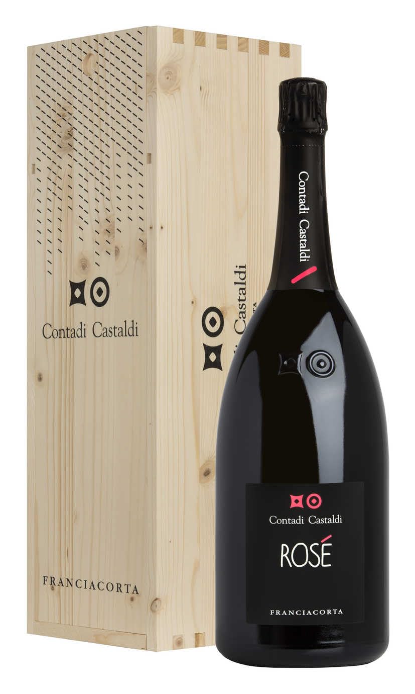 Magnum 1,5 Litri Franciacorta Brut Rosé DOCG in Cassa Legno