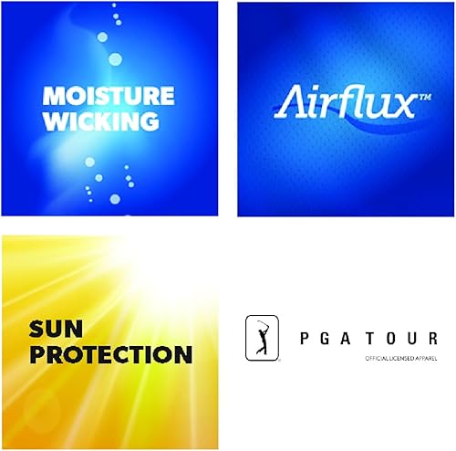 Miniatura 5 de PGA TOUR Polo de golf de manga corta Airflux para hombre (tallas S-4x)
