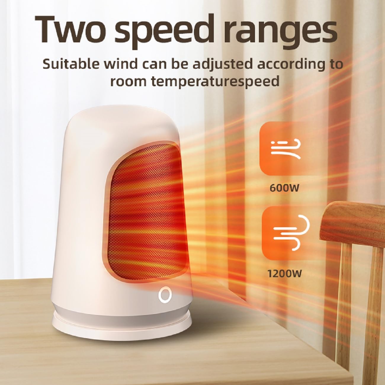 Ceramic Tower Auzkin Small Space Heater Oscillating Heater