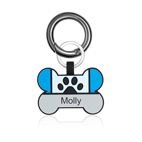 jewelora Versión mejorada Escultura Placas de identificación para perros personalizar Etiquetas de ID…