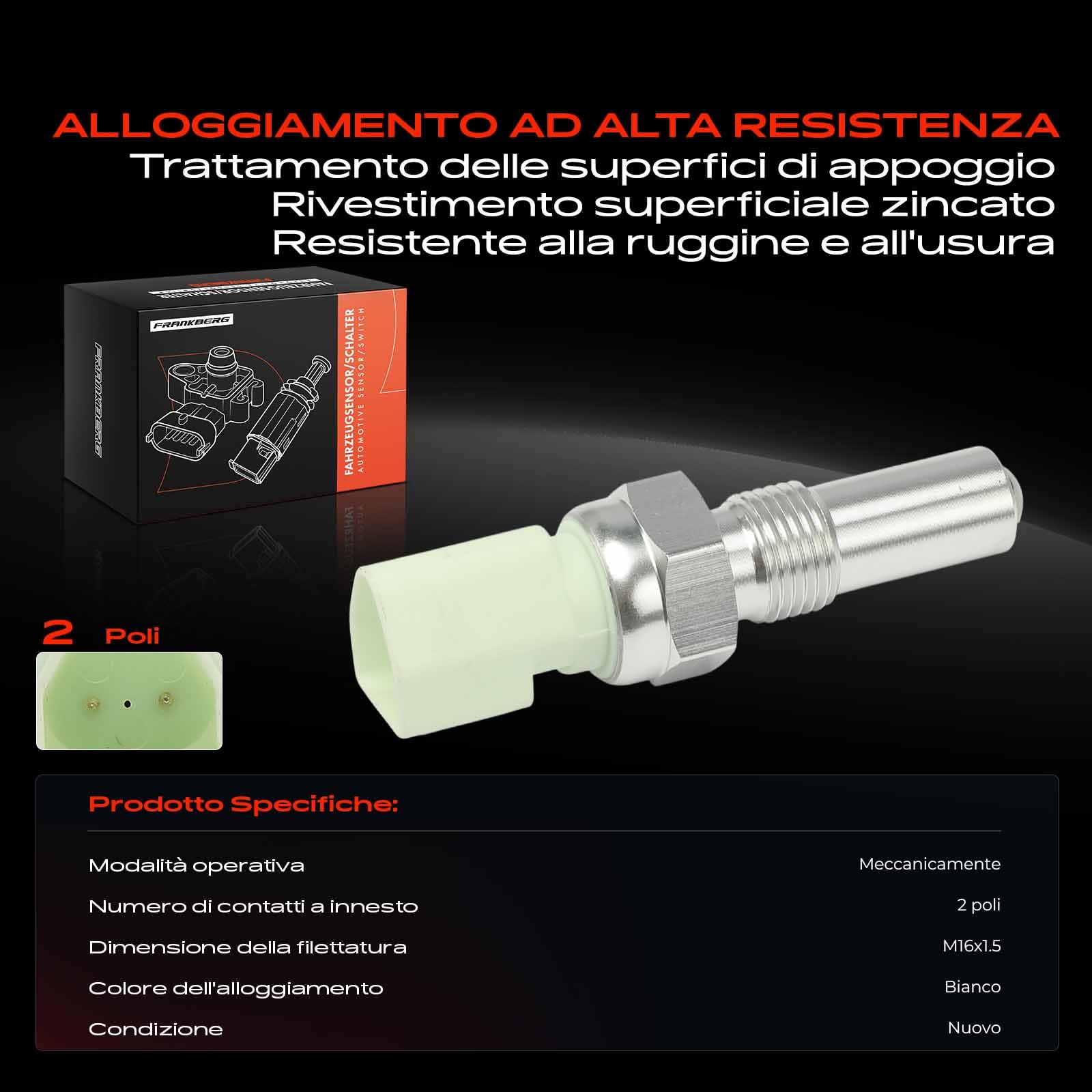 Frankberg Interruttore luci di stop Compatibile con Focus Turnier DNW Focus DAW DBW 2 DY Fiesta V JD JH Fusion JU Replace# 97FG15520AD