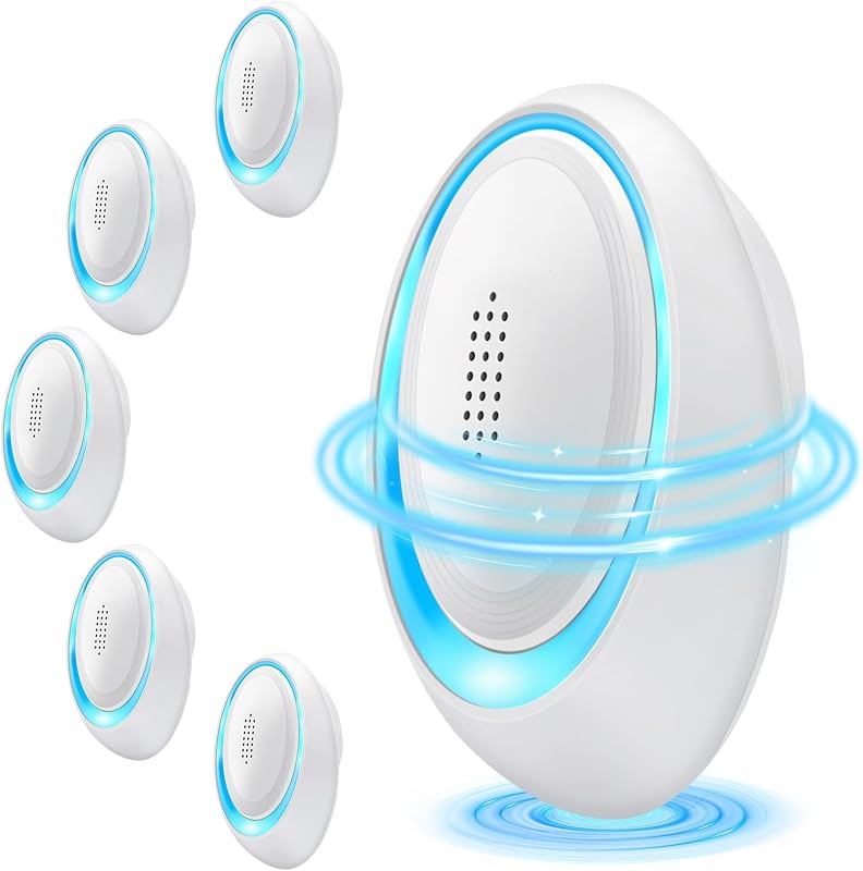 2026 Enhanced Ultrasonic Pest Repeller Indoor, Mouse Traps Rodent Mouse Repellent Plug in Electronic Pest Control for Roaches, Bugs, Ants, Mosquitoes, Spiders – 6 Packs