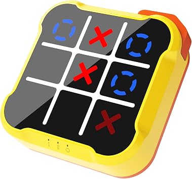 Handheld Electronic Tic Tac Toe Game - 3-in-1 Puzzle Game Console