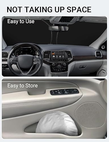 Vista 493 de Proadsy Parasol para parabrisas para BMW X1 F48 2016-2022 de 4 capas plegable, protector de parasol frontal que bloquea los rayos UV y mantiene