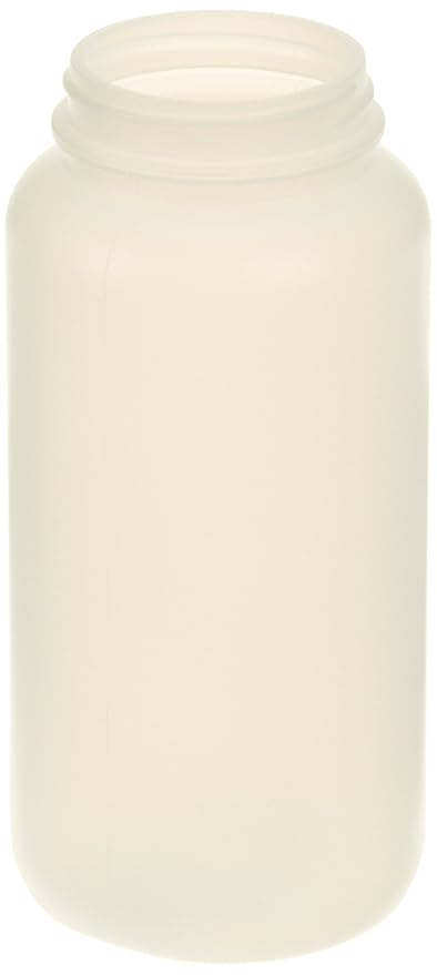 Dynalon 606215-0016 HDPE Wide Mouth Economy Bottle, 500mL Capacity (Case of 48)