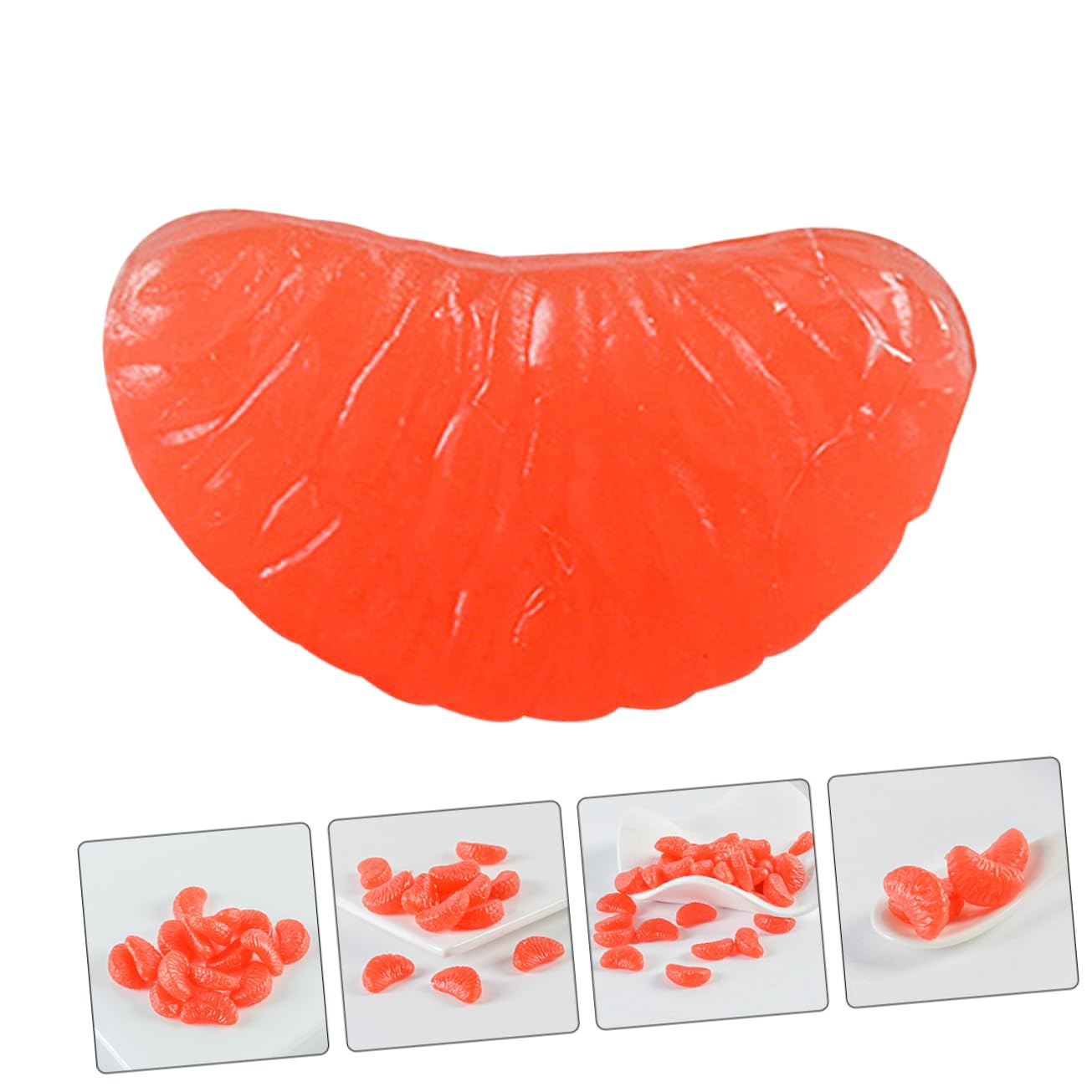 TOYANDONA 160stücke Mini Orangenscheiben Charms Deko Für -handwerk Handyhüllen Haarschmuck Mehr Realistische Fruchtscheiben Für Kreative Bastelprojekte