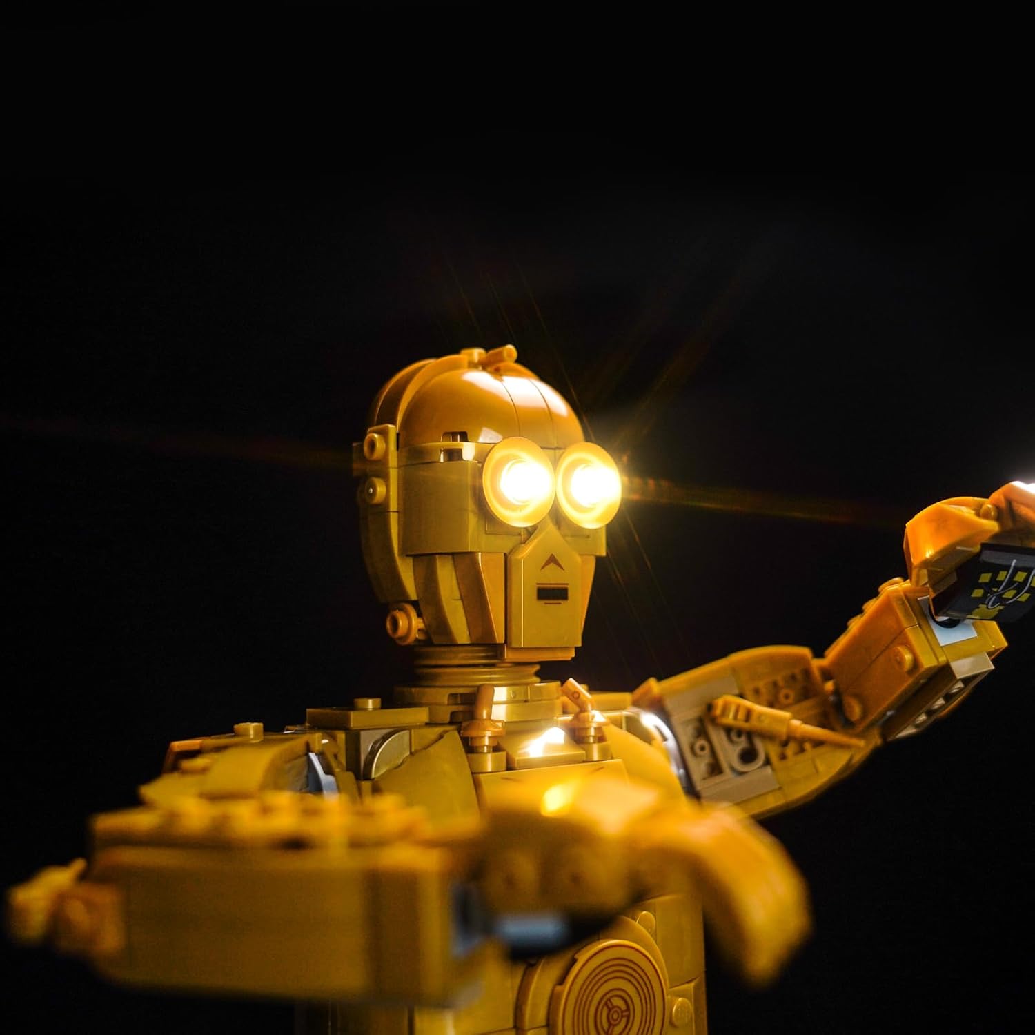 BrickBling LED Light Compatible with Lego C-3PO, Compatible with Lego 75398-No Model (Classic Version Light)