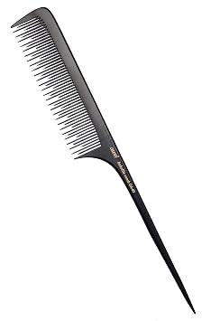 PERFEHAIR Teasing Comb for Fine Hair, Anti-static Long Bakelite Rat Tail Comb Tool for Back Combing, Root Teasing, Adding Volume