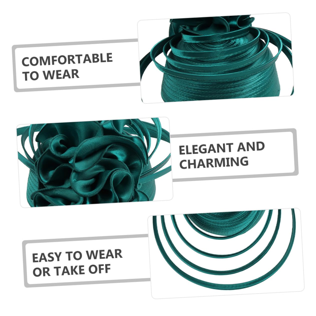 Gatuida Fascinator da Donna Elegante Resistente, Cappello da Sposa retrò Leggero Fascia, Accessorio per Chioma per Matrimoni, Banchetti e Feste Formali