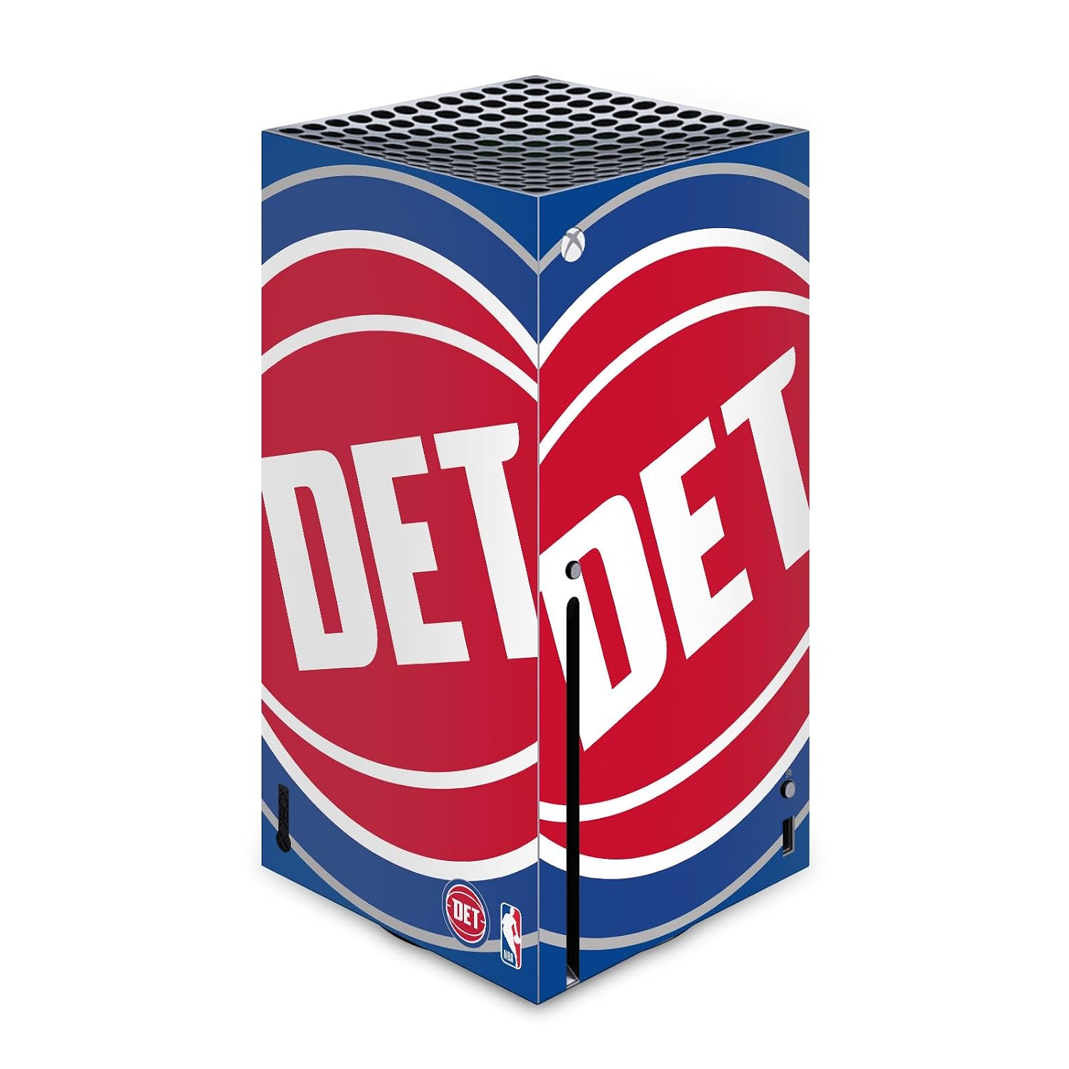 Head Case Designs Officially Licensed NBA Oversized Detroit Pistons Logo Vinyl Sticker Gaming Skin Decal Cover Compatible With Xbox Series X Console