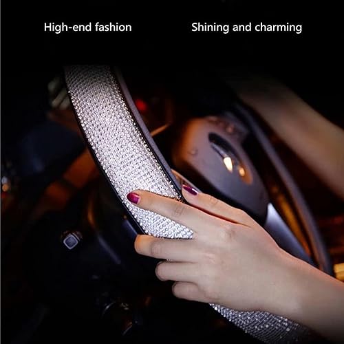 Miniatura 3 de Steering Wheel Covers Women, Car Bling Accessories for Women, Universal 15 Inches Rhinestone Steering Wheel Covers, Fits Most