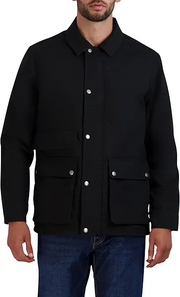 Cole Haan mens Everyday Comfortable Waxed Rain Jacket