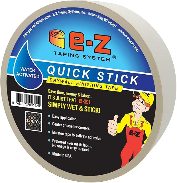 Wet & Stick self adhesive paper drywall tape