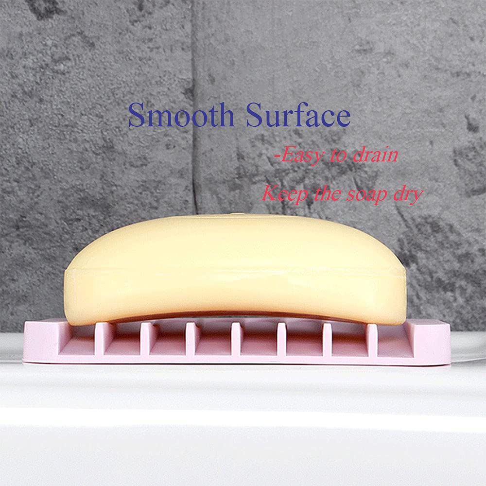 2 Portasapone In Silicone, Portasapone Da Bagno, Portasapone Con Portasapone Da Bagno Portasapone Con Scarico Portasapone Da Doccia Bianchi 97528571