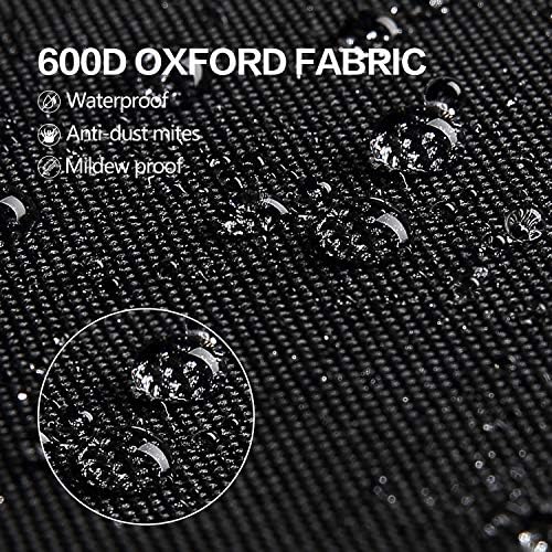 Dokon Christmas Cylinder Wrapping Paper Storage Bag, Waterproof, Heavy Duty, Rip Resistant 600D Oxford Fabric Wrapping Paper Roll Organiser for Christmas, Easter, Gift (79 x Ø22cm) - Black