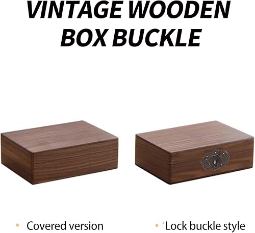 Miniatura 5 de 2 piezas de hardware de cofre del tesoro antiguo en relieve decorativo de latón cerrojo cierre de cierre para joyero, accesorios decorativos con