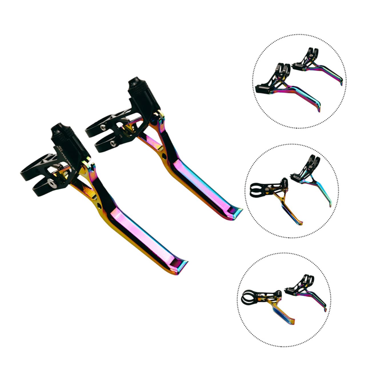 Toyvian 1 Para Aluminiowy Uchwyt Hamulca Do Roweru i Stylowy Idealny Do Rowerów Górskich Szosowych Oraz Składanych Wysokiej Jakości Akcesoria Rowerów