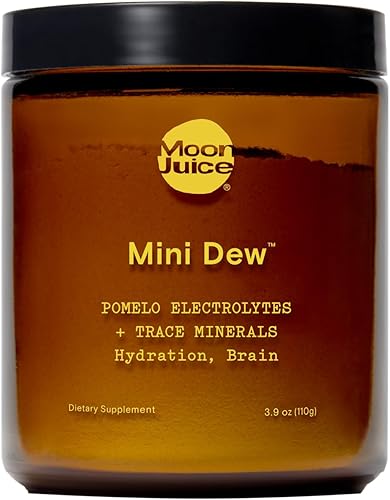 Moon Juice Mini polvo de electrolitos de rocío, minerales sin azúcar y polvo de hidratación electrolítica para hidratación instantánea y apoyo