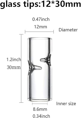 Miniatura 3 de Paquete de 40 puntas de vidrio, 0.472 x 1.181 in para bosques, cáñamo, envolturas, papeles por Caligars