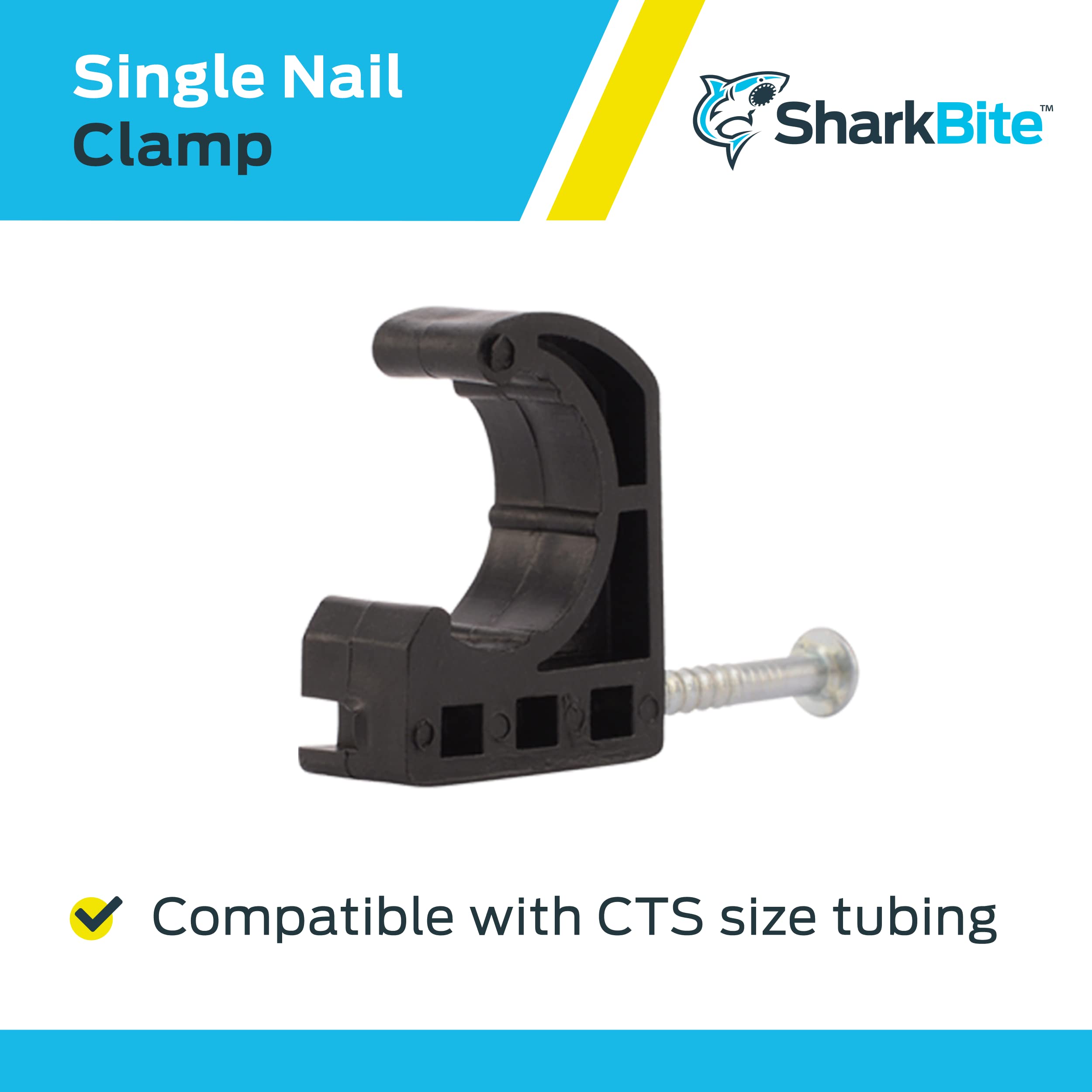 SharkBite 3/4 Inch Suspension Clamp, Pack Of 10 - For PEX & CTS Pipe, 23072A10 - View #3