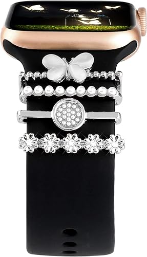 Correas decorativas para reloj compatibles con Apple Watch de 1.496 pulgadas, 1.575 pulgadas, 1.614 pulgadas, 1.654 pulgadas, 1.732 pulgadas, 1.772