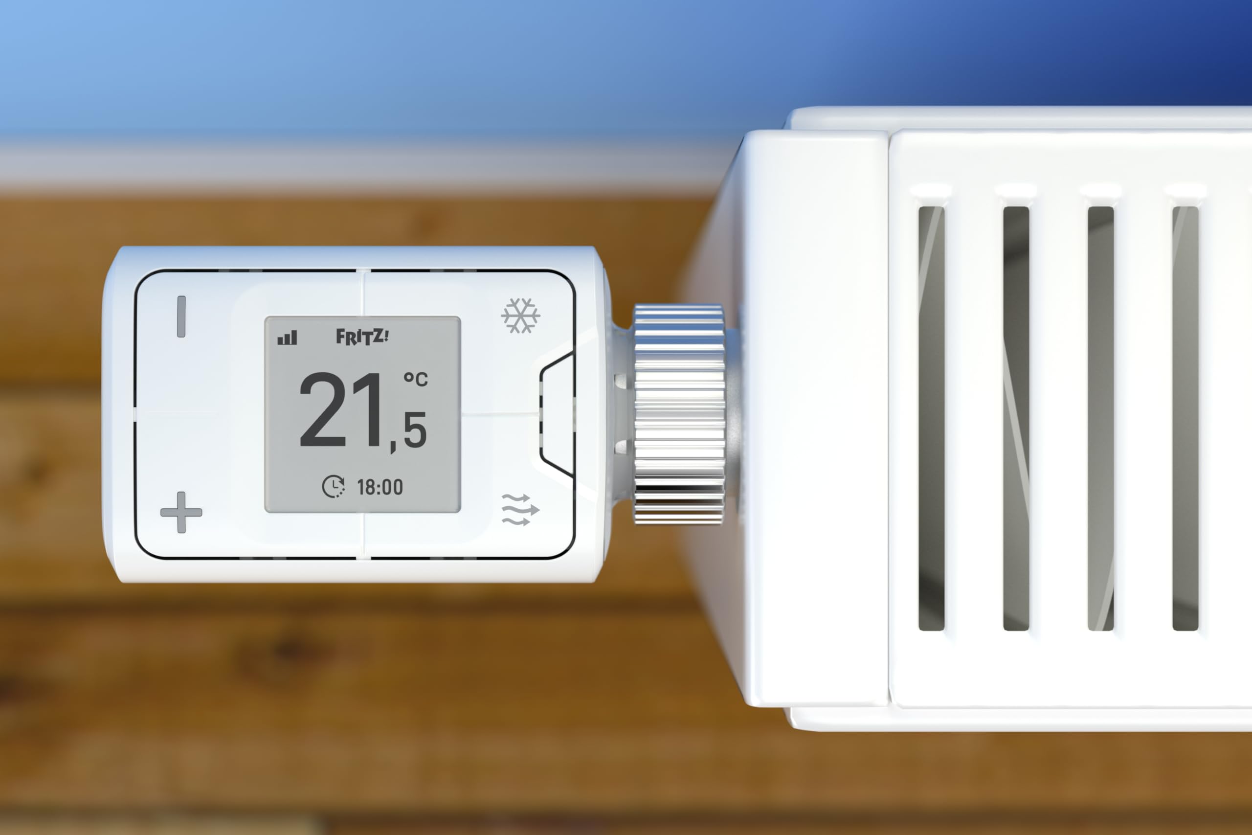 FRITZ! AVM DECT 302 Termostato Intelligente per un Riscaldamento Efficiente e Ottimale Comfort per la Tua Smart Home, Funziona con i Radaitori Più Comuni e Una FRITZ!Box con Base DECT Integrata