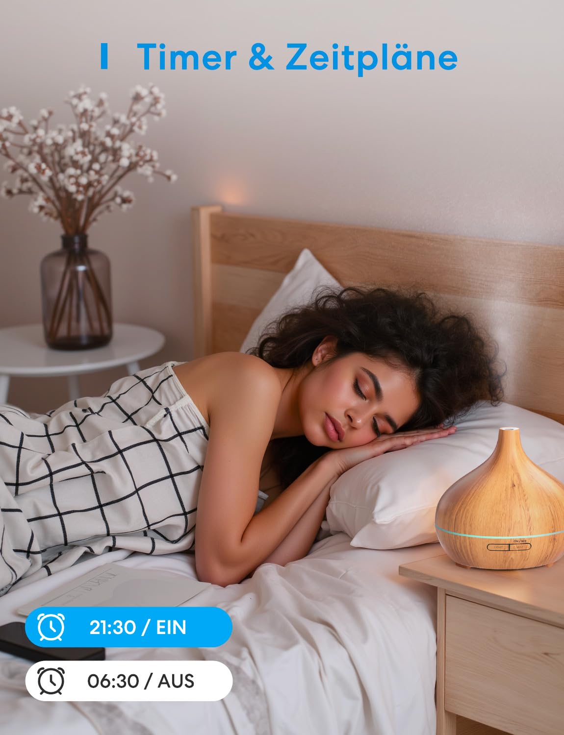 Meross Smart Aroma Diffuser Mini | 400ML & RGB | Fernsteuerung | Sprachsteuerung | App Steuerbar & 2,4 GHz WLAN | Luftbefeuchter Intelligent | kompatibel mit Apple Home, Alexa und Google Home