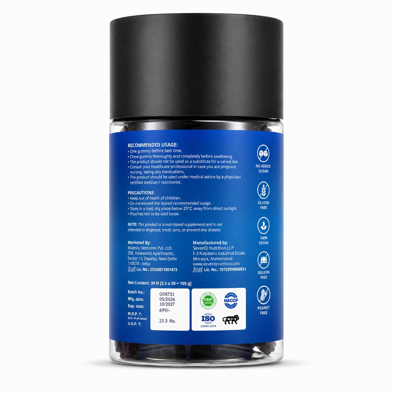 5mg Melatonin Gummies For Deep Sleep, 30 Gummies — Amazon image 3